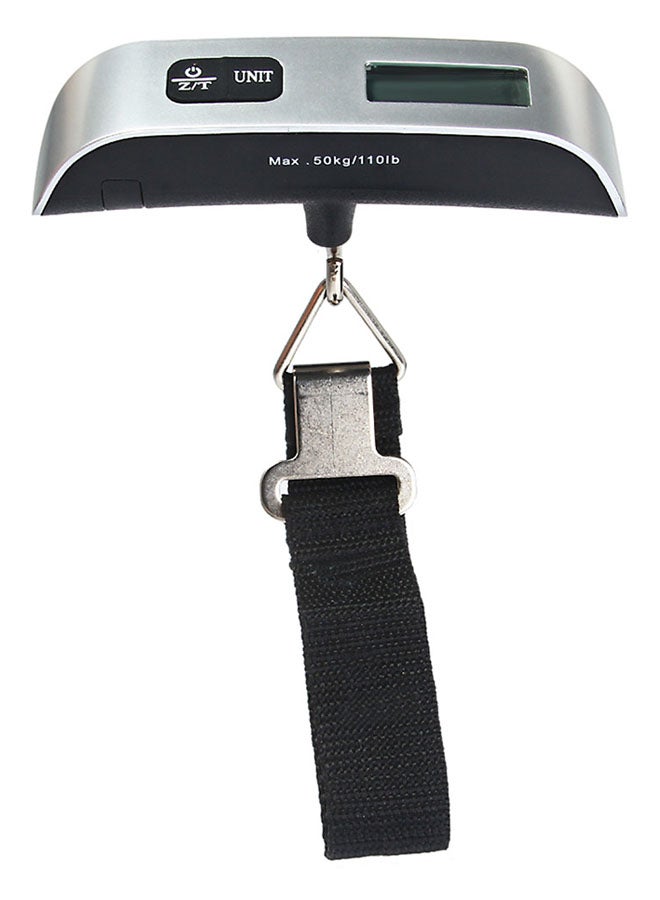 Generic LCD Mini Luggage Electronic Scale Silver/Black 