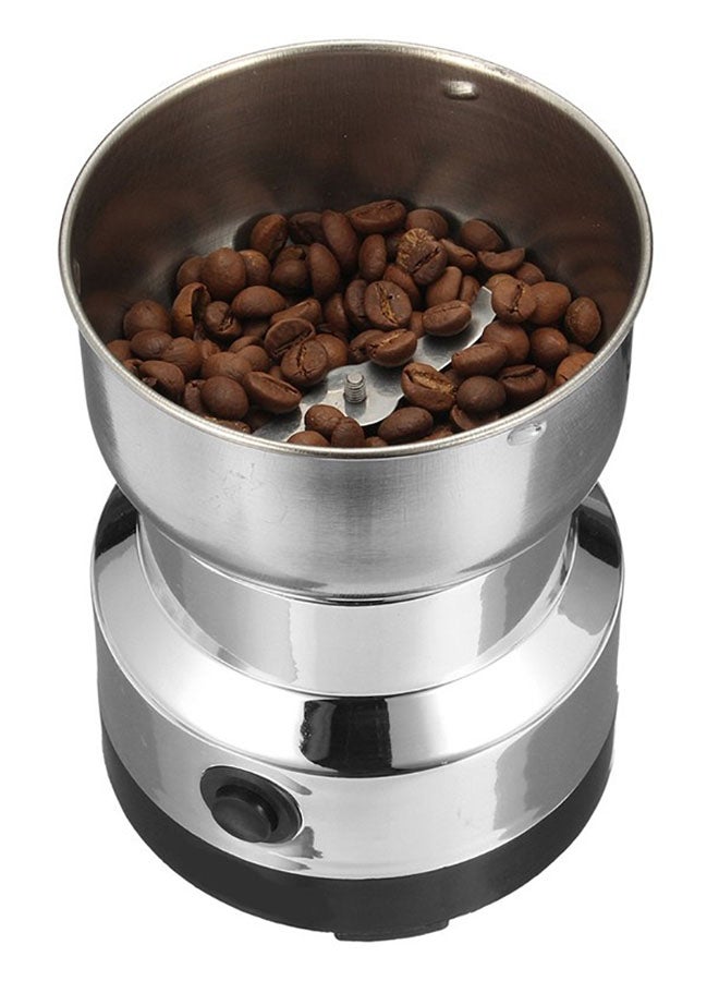 مطحنة قهوة كهربائية فضي/أسود/شفاف - Image 3