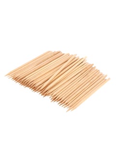 Generic 100-Piece Nail Cuticle Pusher Beige  - Image 1