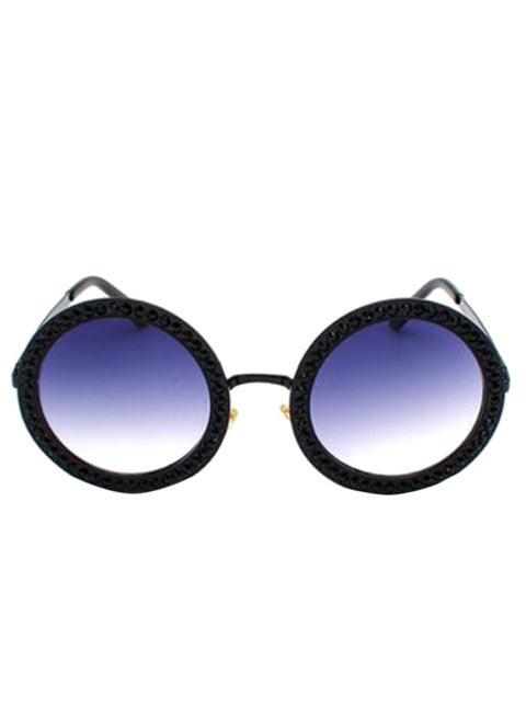 Women's Round Frame Sunglasses - Lens Size: 62 mm