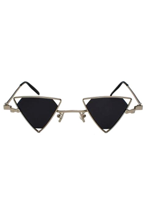 Steampunk Triangle Frame Sunglasses - Lens Size: 37 mm