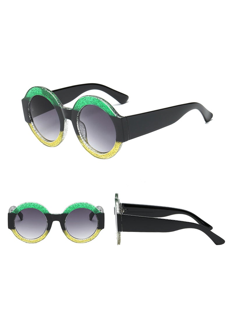 Vintage Retro Round Frame Sunglasses - Image 2