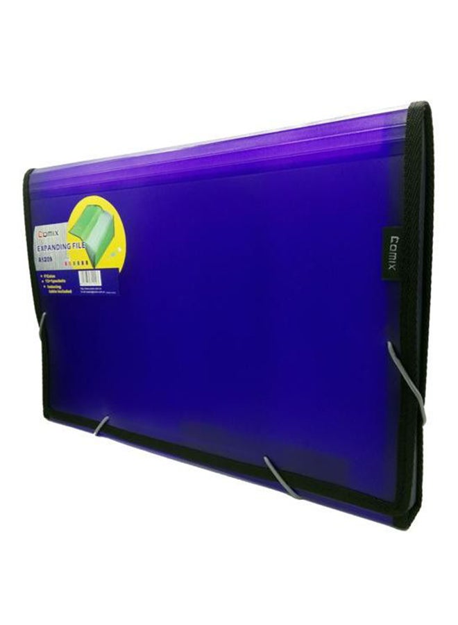 COMIX Expanding File Blue