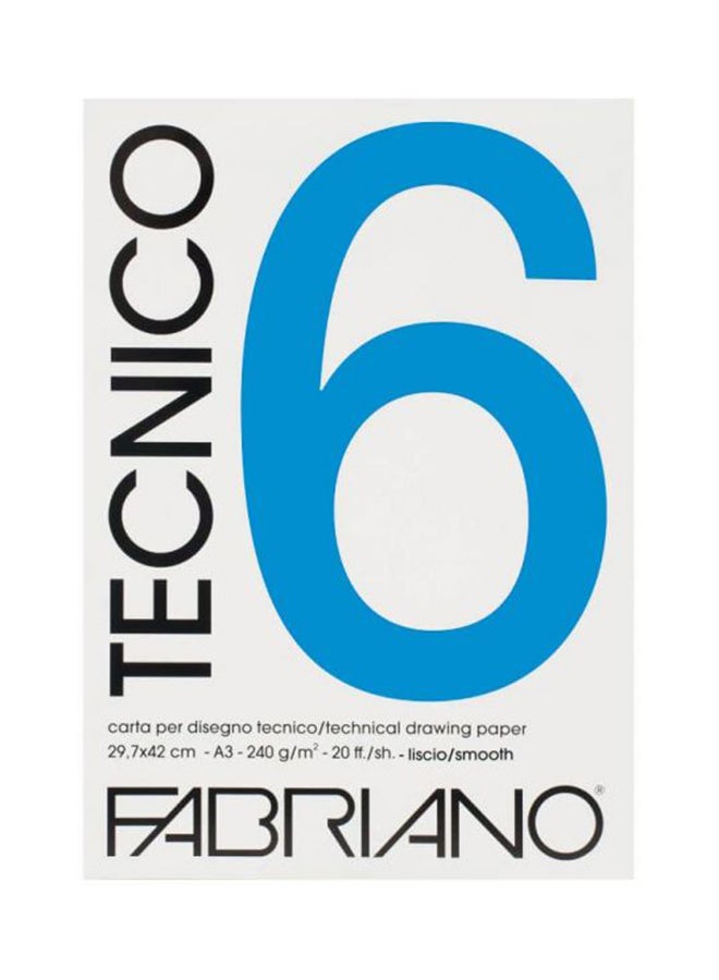 20 Sheet A3 Bristol Pad White