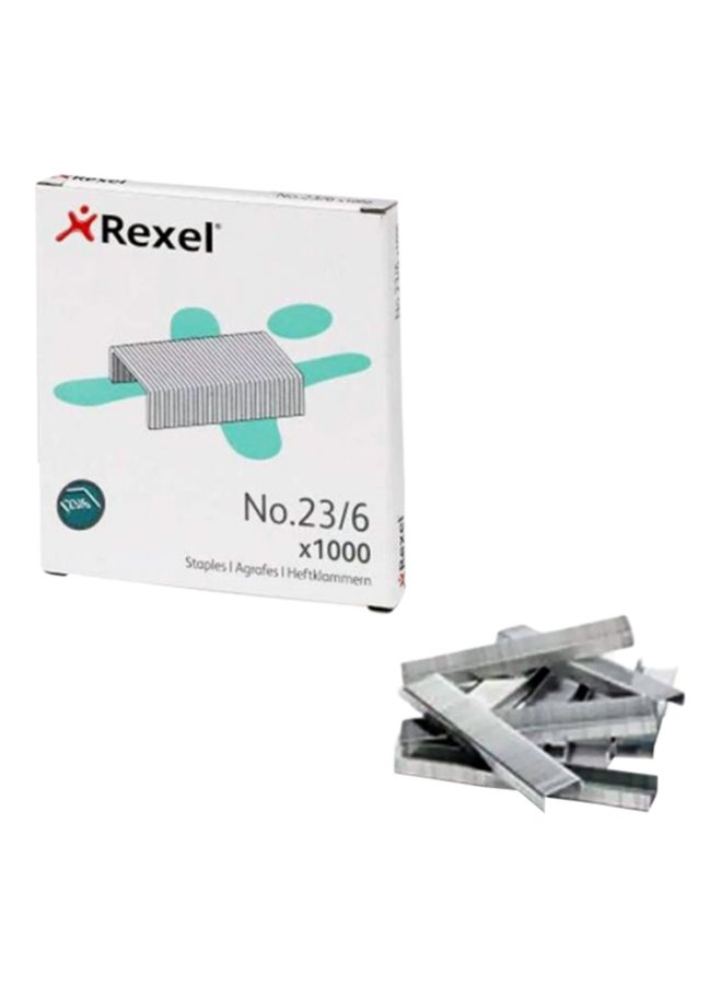 Rexel Pack Of 1000 Staples Grey