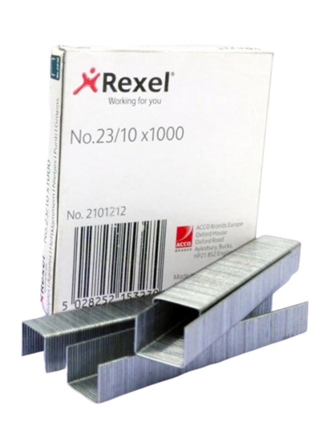 Rexel Pack Of 1000 Staples Grey