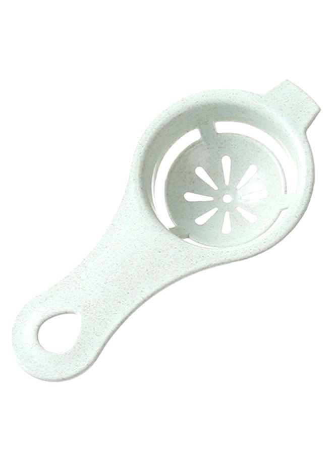 Bluelans Spoon Shape Egg Yolk Separator Baking Tool White 