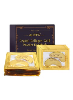 ALIVER 10-Pack Crystal Collagen Gold Powder Eye Mask One Size 