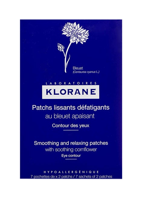 Smoothing And Relaxing Patches With Soothing Cornflower 3.5 x 5.5 x 2.5inch