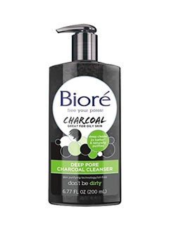 Biore Deep Pore Charcoal Cleanser 200ml  - Image 1
