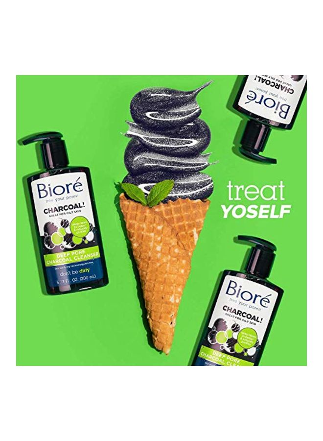 Biore - Deep Pore Charcoal Cleanser 200ml - Image 1