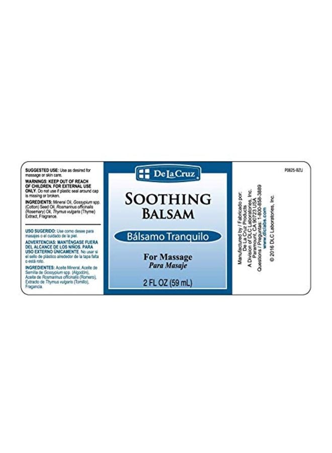 De La Cruz - Soothing Balsam Massage Oil Clear - Image 1