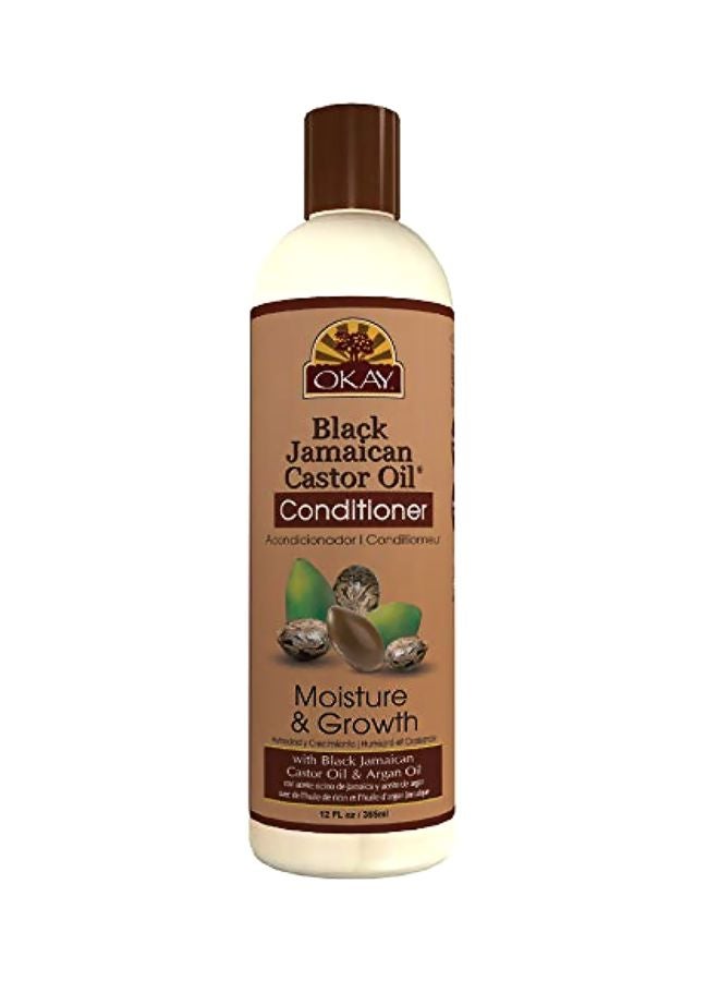 OKAY Black Jamaican Castor Oil Leave-In Conditioner - Clear 355ml  - Image 1