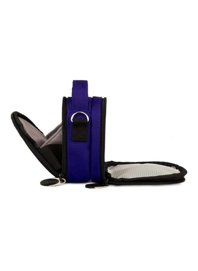 VanGoddy - Mini Laurel Carrying Case For Panasonic Lumix DMC-ZS40 Digital Camera Magic Blue/Black - Image 1