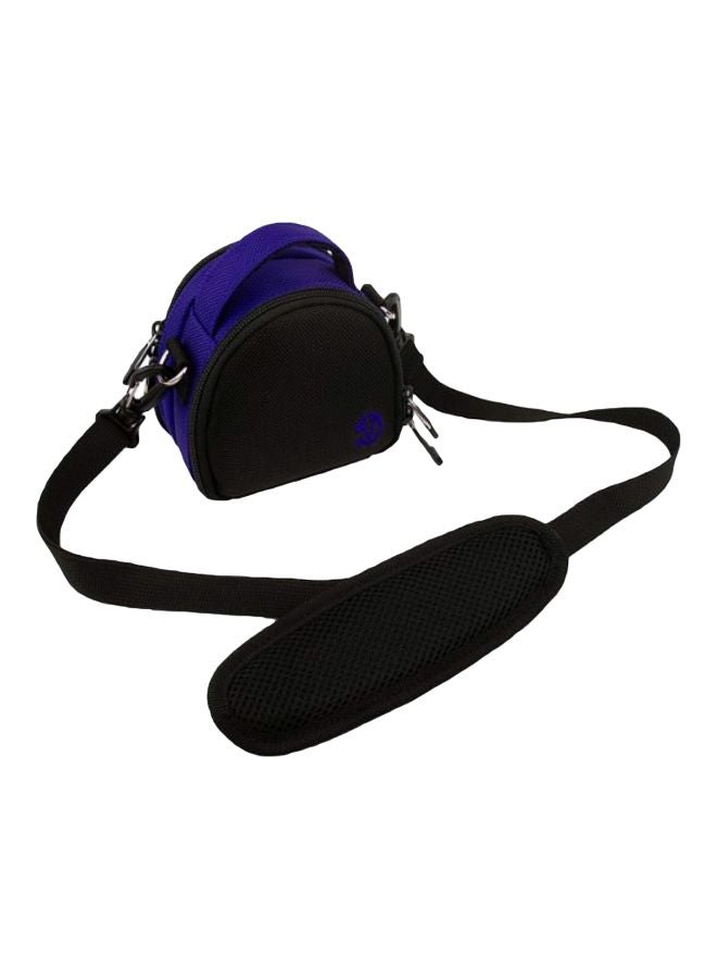 VanGoddy - Mini Laurel Carrying Case For Panasonic Lumix DMC-ZS40 Digital Camera Magic Blue/Black - Image 1