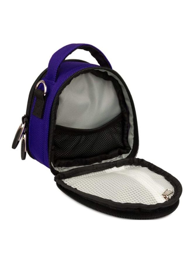 VanGoddy - Mini Laurel Carrying Case For Panasonic Lumix DMC-ZS40 Digital Camera Magic Blue/Black - Image 1