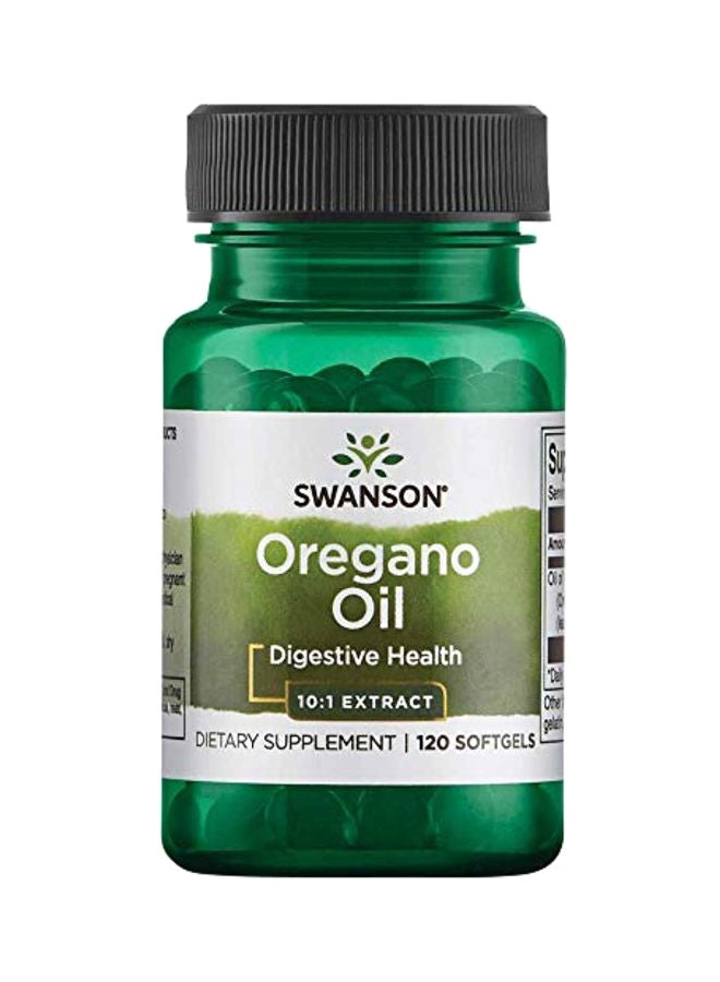سوانسون مكمل صحي للجهاز الهضمي بزيت الأوريجانو - 120 كبسولة هلامية - Image 1