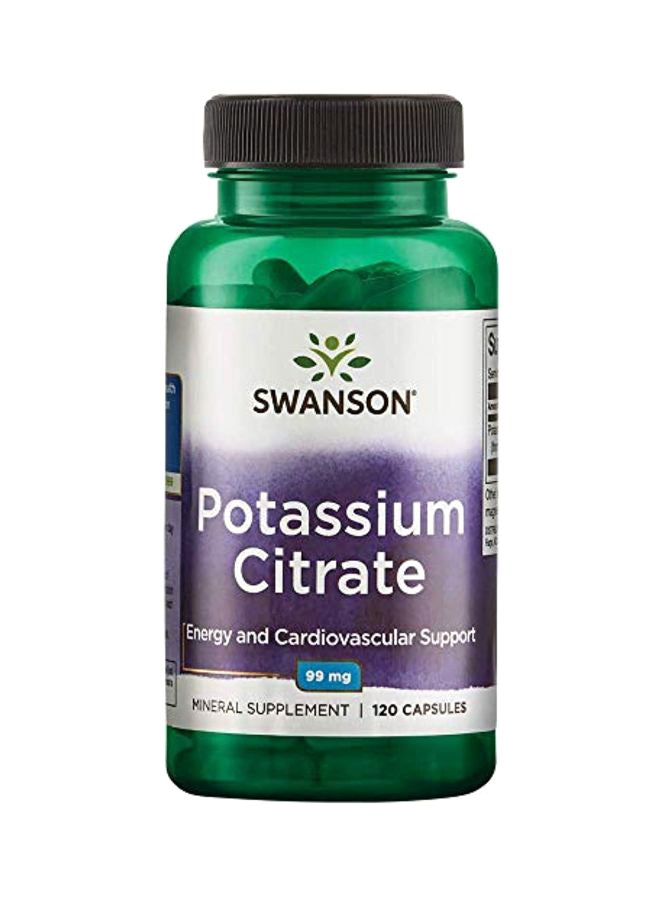 SWANSON Potassium Citrate Energy Support Supplement - 120 Capsules - Image 1