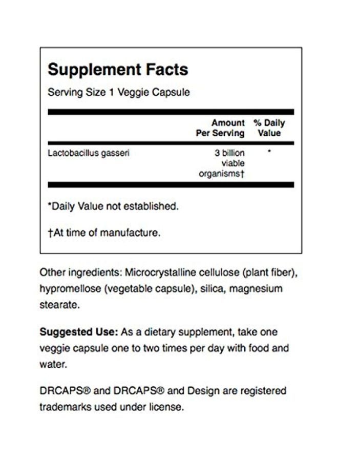 سوانسون مكمل غذائي جاسيري لاكتوباسليس - 60 كبسولة نباتية - Image 3