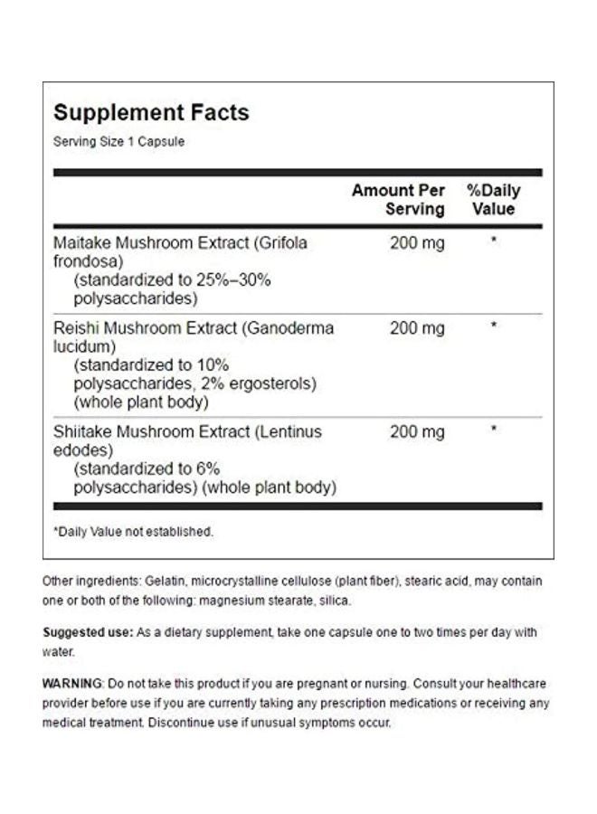 سوانسون مركب الفطر الثلاثي - 60 كبسولة - Image 2