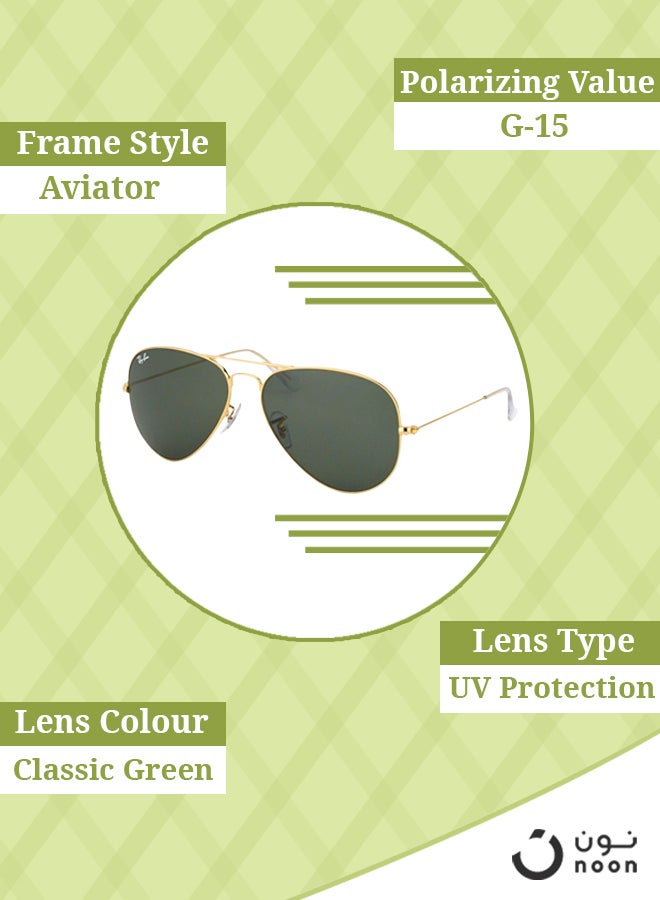 Ray-Ban Aviator Sunglasses - Lens Size : 55 mm - Image 5