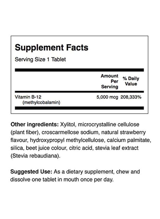SWANSON B-12 Methylcobalamin High Absorption - 60 Tablets - Image 2
