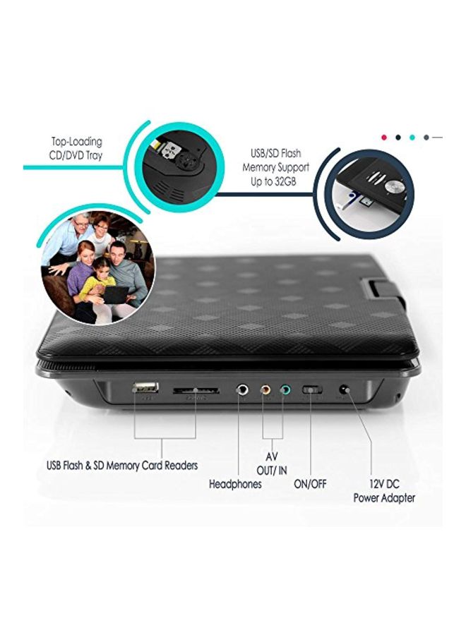 Pyle - Portable DVD CD Player PDH7 Black - Image 1