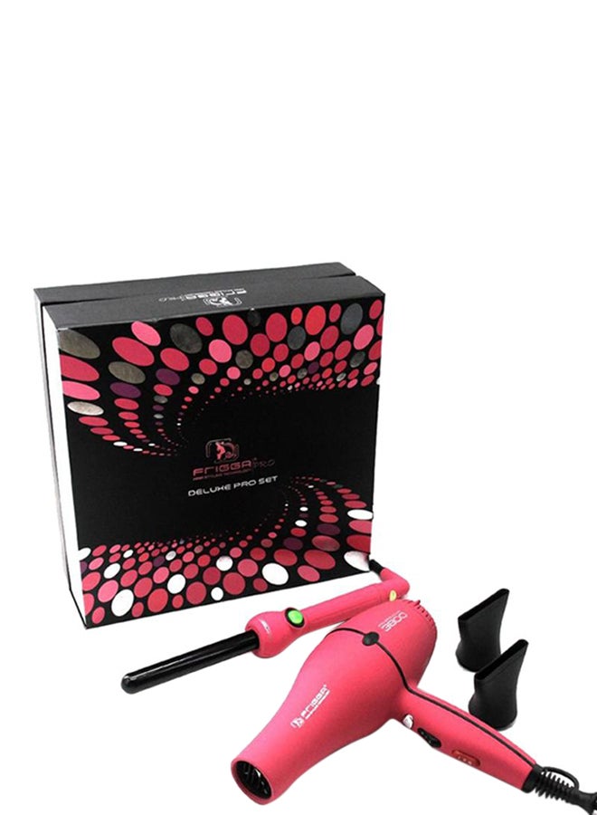 Frigga Pro 2-In-1 Hair Styling Kit Pink - Image 2