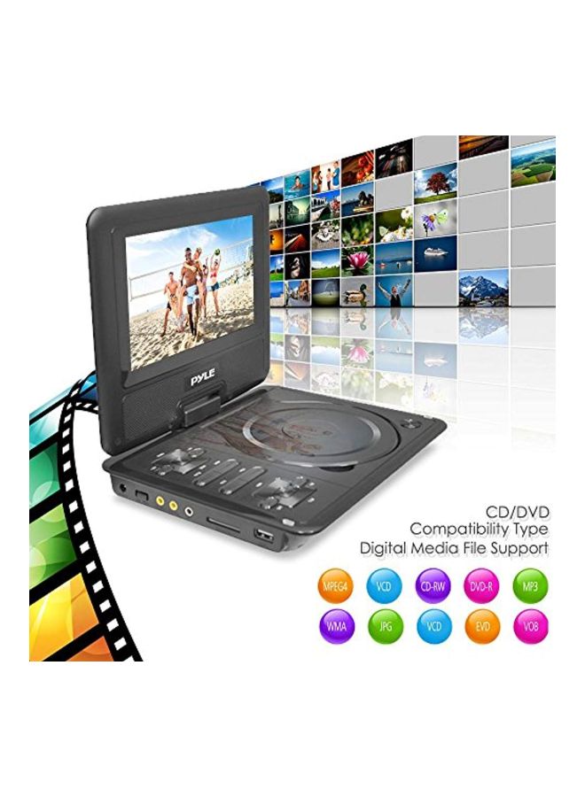 Pyle - Portable DVD CD Player PDH7 Black - Image 1