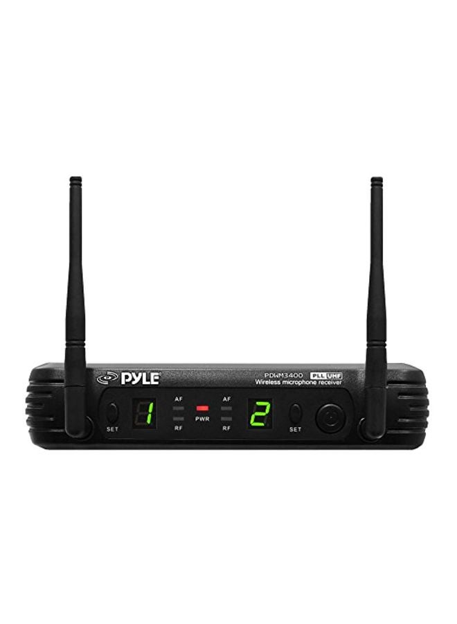 Pyle - 8-Channel Wireless Microphone System PDWM3400 Black - Image 1