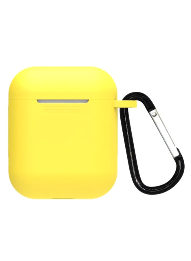 آي تيلكر غطاء حماية واقٍ لسماعة أبل إيربودز 2019 أصفر فاتح - Image 1