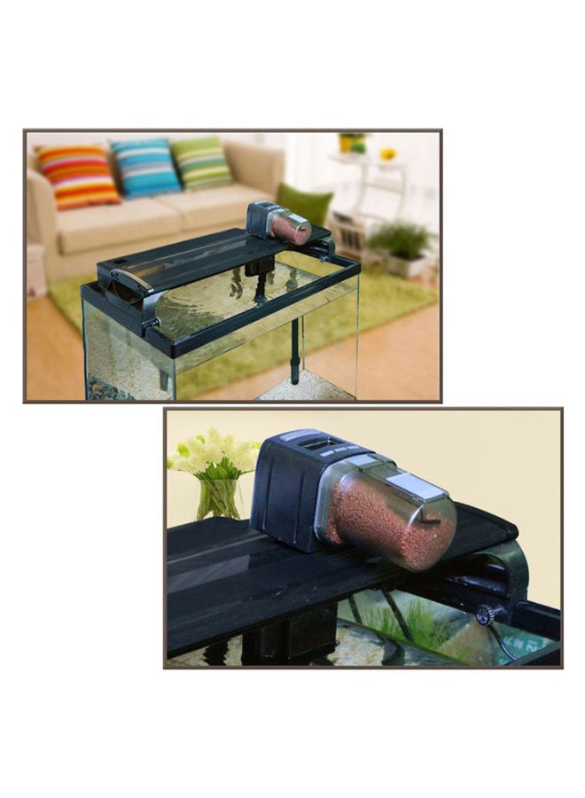 Generic LCD Automatic Fish Aquarium Tank Dispenser Black  - Image 2