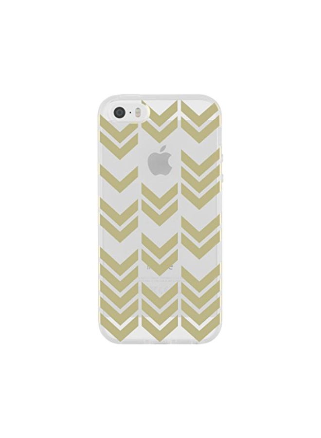 Protective Case Cover For Apple iPhone 5/iPhone 5s/iPhone SE White/Gold - v1559303205/N26190400A_2