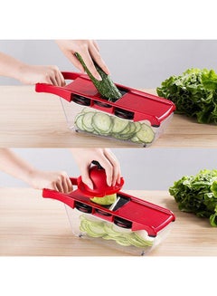 Grater Vegetable Cutter Multifunctional Slicer Carrot Grater Potato Cutter Red/Black 32x11x11centimeter - v1559303891/N25486991A_2