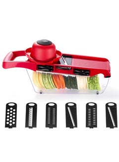 Grater Vegetable Cutter Multifunctional Slicer Carrot Grater Potato Cutter Red/Black 32x11x11centimeter - v1559303892/N25486991A_1