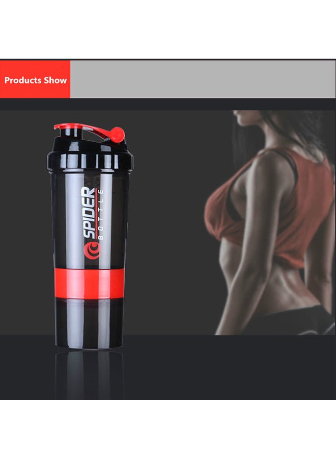 زجاجة للماء والخلط وخفق البودرة وبروتين مصل اللبن 500ملليلتر - Image 2