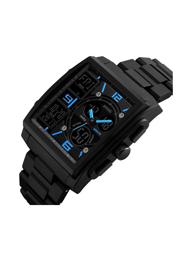سكمي ساعة يد رقمية وبعقارب طراز J2288 للرجال - Image 4