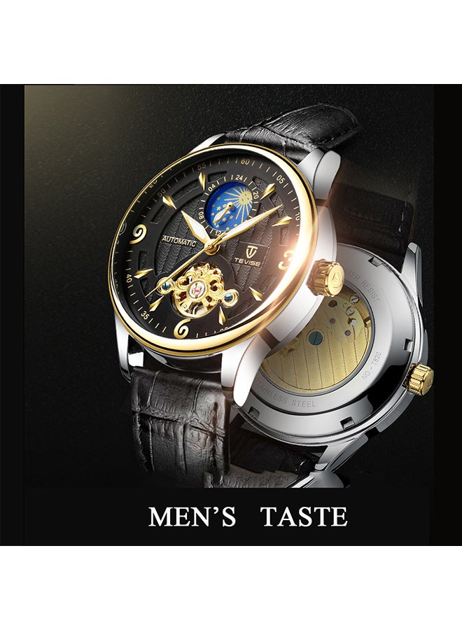 Tevise Men's Leather Band Chronograph Wrist Watch - Image 4