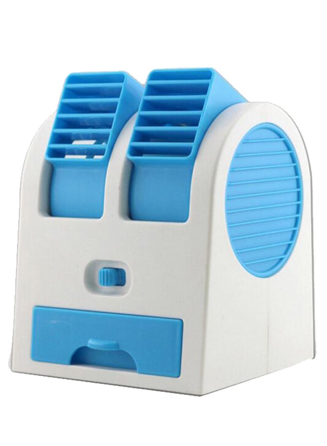 Portable Desktop Mini Cooling Fan XFM70621624 White/Blue - Image 1