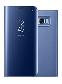 Touch Mirror Folding Stand Flip Case Cover For Samsung Galaxy S8 Blue