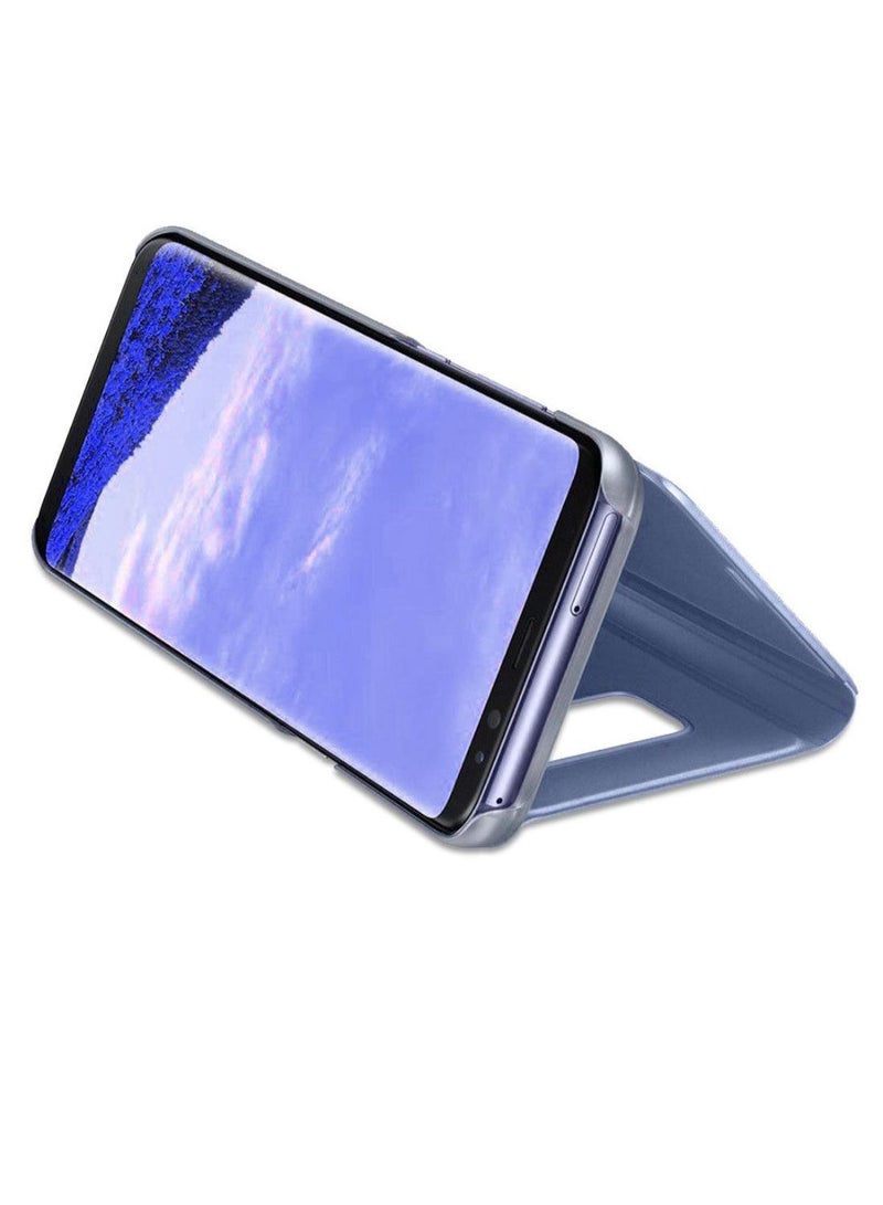 Generic - Touch Mirror Folding Stand Flip Case Cover For Samsung Galaxy S8 Blue - Image 1
