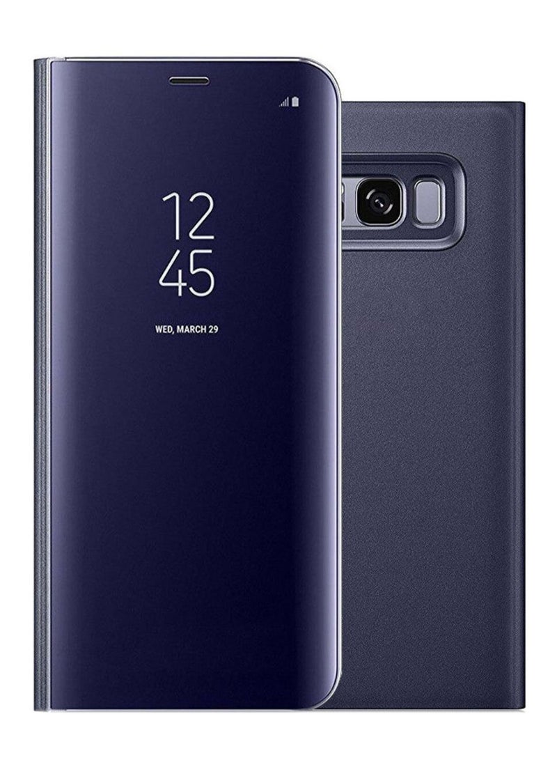 Touch Mirror Folding Stand Flip Case Cover For Samsung Galaxy S8 Plus Purple - Image 1