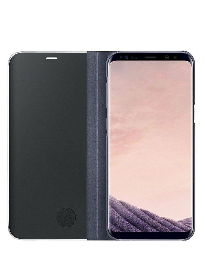Touch Mirror Folding Stand Flip Case Cover For Samsung Galaxy S8 Plus Purple - Image 2