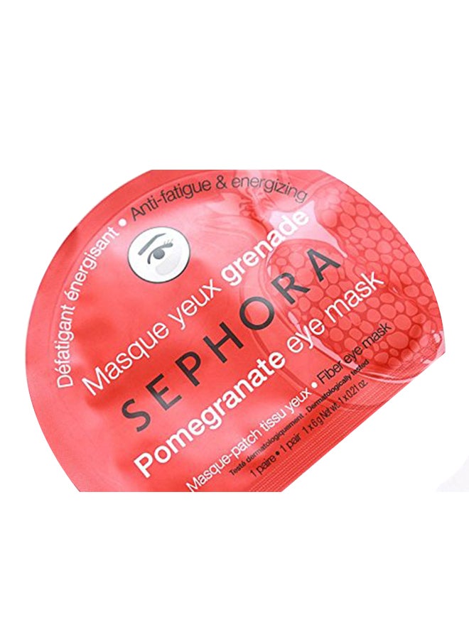 مجموعة سيفورا زوج واحد من ماسك لمنطقة حول العينين برائحة الرمان One Size