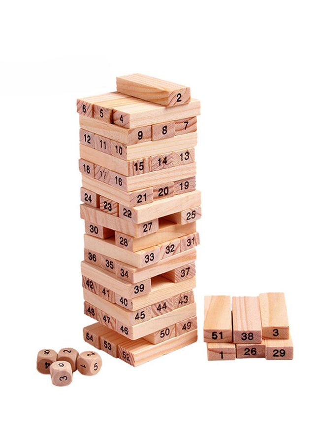 Unique 54-Piece Wooden Building Block Toy 54 - Image 1