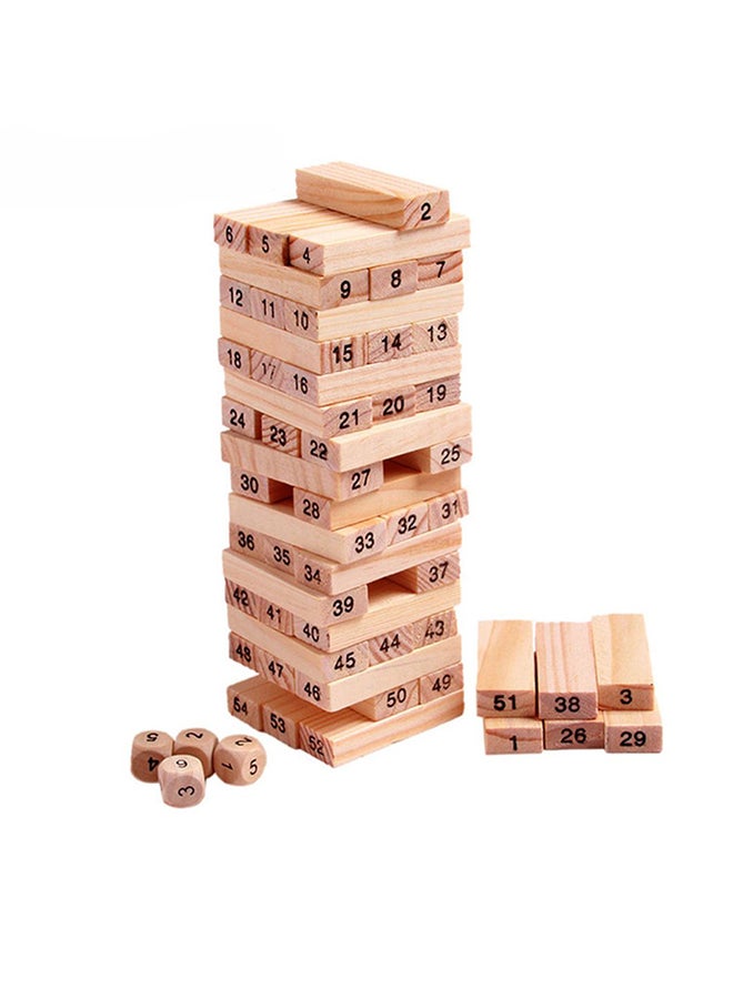 Unique 54-Piece Wooden Building Block Toy 54 - Image 1