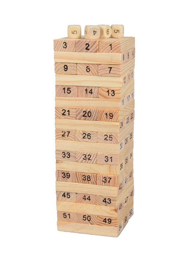 Unique 54-Piece Wooden Building Block Toy 54 - Image 1