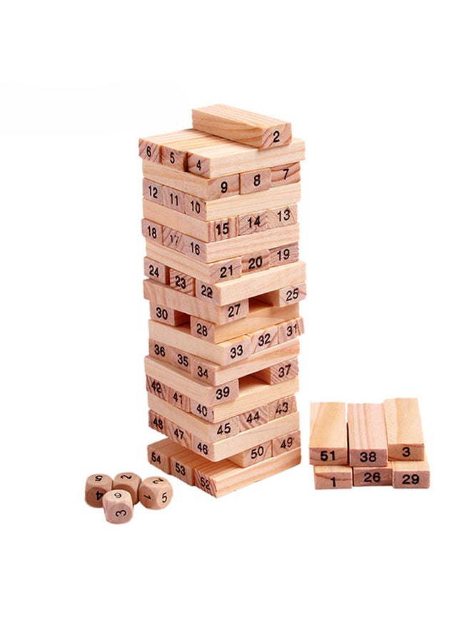 Unique 54-Piece Wooden Building Block Toy 54 - Image 1