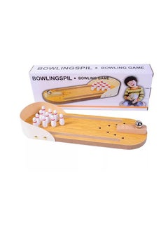 Wooden Desktop Bowling Game 29.8 x 10 x 4.5cm