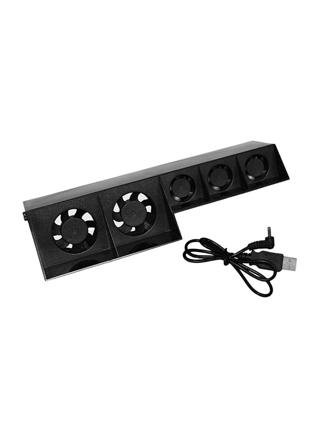 مروحة تبريد خارجية متعددة الوظائف مع كابل USB لجهاز بلايستيشن 4 أسود - Image 1